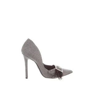 Printed Crystal Embellishments D'Orsay Pumps